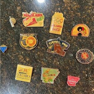 Collectors Pins, Coca Cola, Joe Camel, States